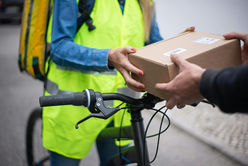 delivery on bike